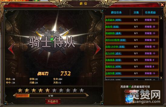 神印王座,爽赞网,爵位升级