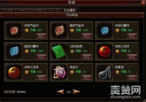 逐日战神,爽赞网,行会系统