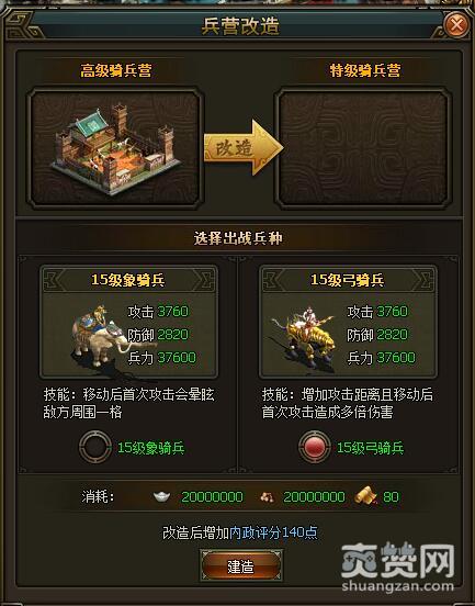 三国群雄传,爽赞网,四大兵营