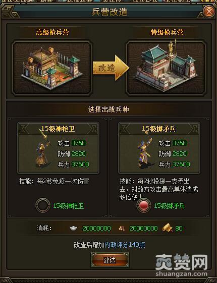 三国群雄传,爽赞网,四大兵营