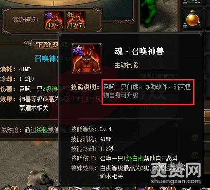 攻沙,白虎,神兽技能,道士,攻略,爽赞网