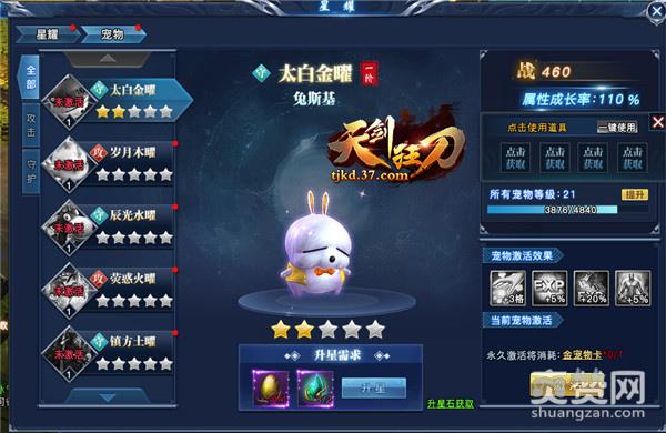 天剑狂刀,爽赞网,宠物系统