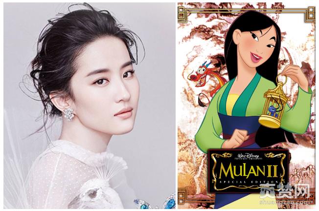 刘亦菲,迪士尼,花木兰,真人版,电影,爽赞网