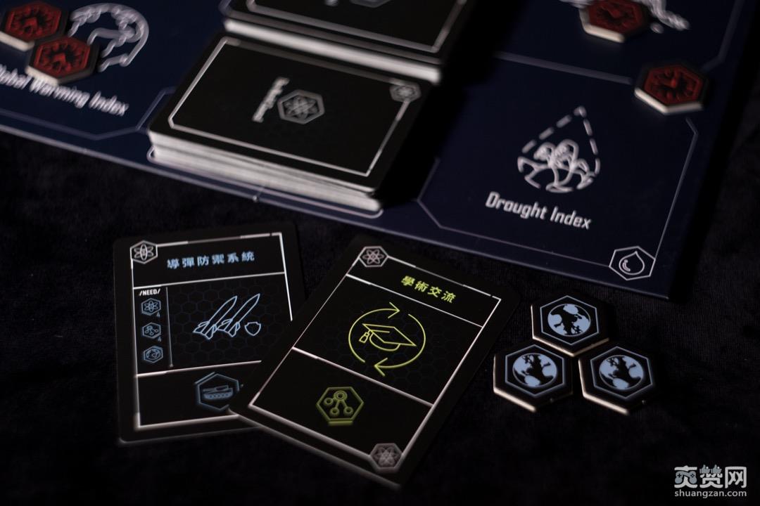 世界议事会中,手牌即代表资源,如掌握多少行动卡、建筑卡,玩家扮演不同国家,固然面对的游戏难度也不同 世界议事会中,手牌即代表资源,如掌握多少行动卡、建筑卡,玩家扮演不同国家,固然面对的游戏难度也不同