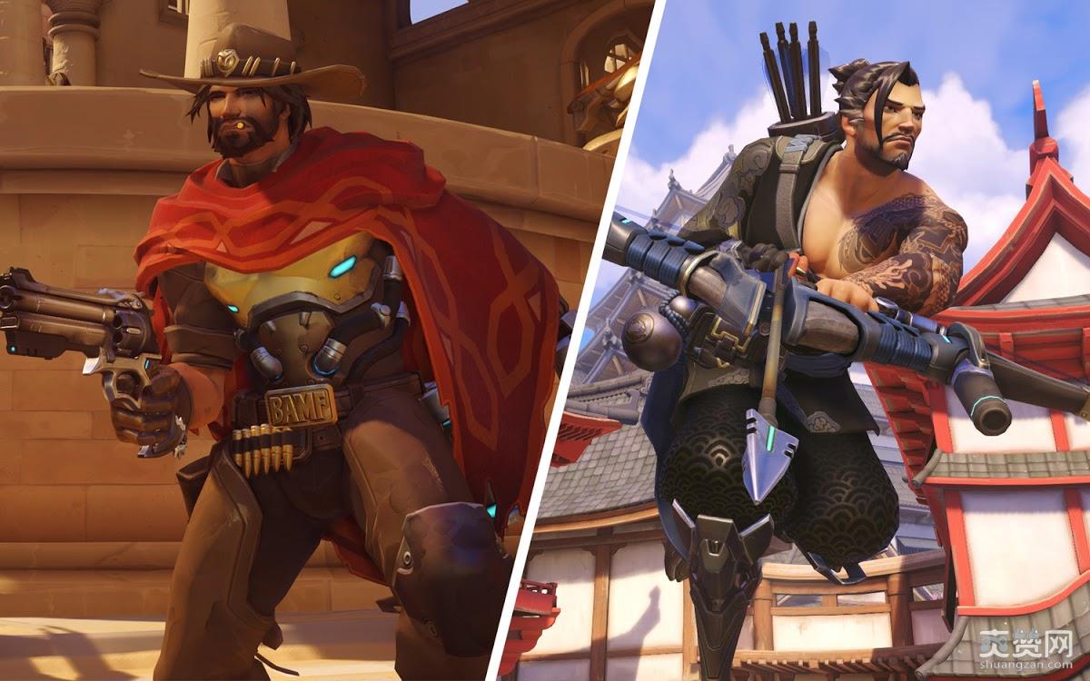 守望先锋,CP,麦克雷,半藏,爽赞网