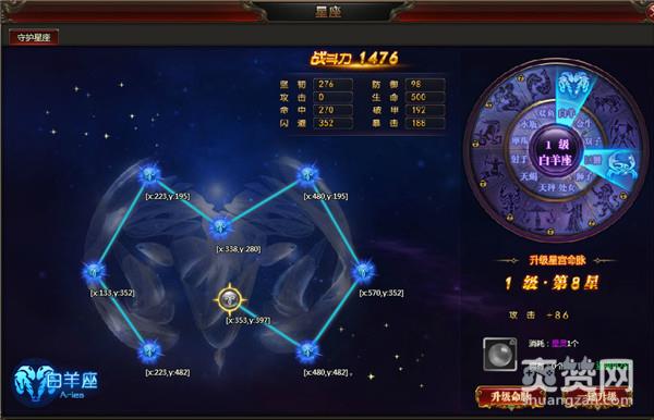 龙之女神,星座,战力,爽赞网