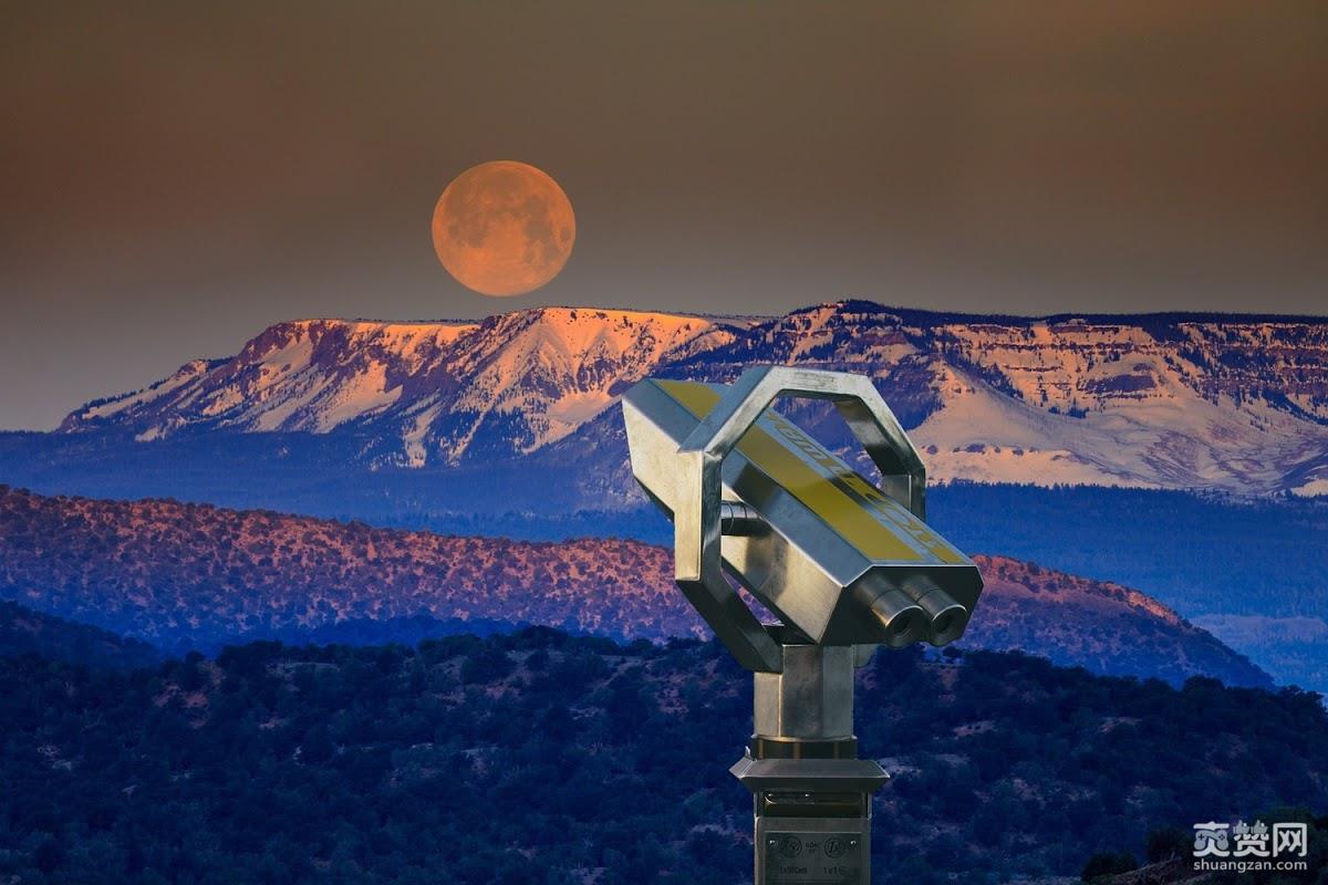 天文现象,观测,月球,望远镜,爽赞网